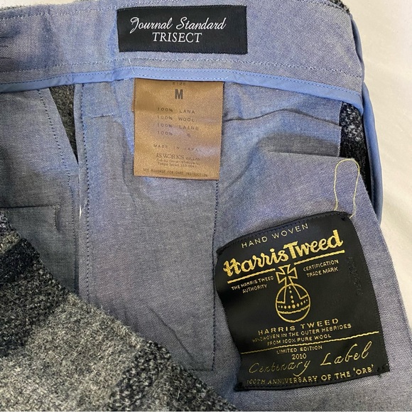 JOURNAL STANDARD x Harris Tweed men’s gray plaid suit, JP M (US ~36S) - Picture 13 of 16